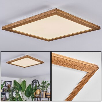 Raimea ceiling light, Panel LED Ecru, white, 1-light source