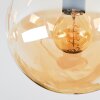 Gastor ceiling light, globe light Amber, clear, Smoke-coloured, 4-light sources