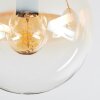Gastor ceiling light, globe light Amber, clear, Smoke-coloured, 4-light sources