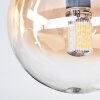 Chehalis ceiling light, globe light Amber, clear, Smoke-coloured, 3-light sources
