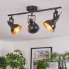 Toren ceiling light, ceiling spotlight chrome, black, 3-light sources