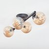 Chehalis ceiling light, globe light Amber, 4-light sources