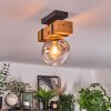 Sernadelo ceiling light, globe light Ecru, black, 1-light source