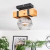 Sernadelo ceiling light, globe light Ecru, black, 1-light source
