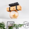 Sernadelo ceiling light, globe light Ecru, black, 1-light source