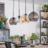 Koyoto hanging light, globe light, pendant light Amber, clear, Smoke-coloured, 4-light sources