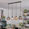 Koyoto hanging light, globe light, pendant light Amber, clear, Smoke-coloured, 4-light sources