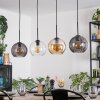 Koyoto hanging light, globe light, pendant light Amber, clear, Smoke-coloured, 4-light sources