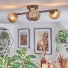 Chehalis ceiling light, globe light Amber, Smoke-coloured, 4-light sources