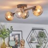 Chehalis ceiling light, globe light Amber, clear, Smoke-coloured, 4-light sources