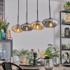 Mertola hanging light, pendant light Amber, Smoke-coloured, 4-light sources