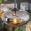 Mertola hanging light, pendant light Amber, Smoke-coloured, 4-light sources