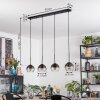 Koyoto hanging light, globe light, pendant light clear, Smoke-coloured, 4-light sources