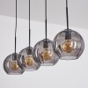 Koyoto hanging light, globe light, pendant light Smoke-coloured, 4-light sources