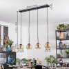 Koyoto hanging light, globe light, pendant light Amber, 4-light sources
