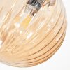 Chehalis ceiling light, globe light Amber, Smoke-coloured, 4-light sources