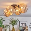 Chehalis ceiling light, globe light Amber, 4-light sources