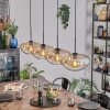 Mertola hanging light, pendant light Amber, clear, 4-light sources