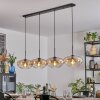 Mertola hanging light, pendant light Amber, clear, 4-light sources