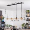 Mertola hanging light, pendant light Amber, clear, 4-light sources