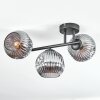 Ripoll ceiling light, globe light Smoke-coloured, 3-light sources