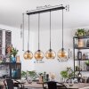 Koyoto hanging light, globe light, pendant light Amber, 4-light sources