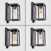 Portalis outdoor wall light, wall light black, silver, 1-light source, Motion sensor