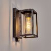 Portalis outdoor wall light, wall light black, silver, 1-light source, Motion sensor