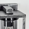 Portalis outdoor wall light, wall light black, silver, 1-light source, Motion sensor
