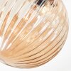 Chehalis ceiling light, globe light Amber, Smoke-coloured, 4-light sources