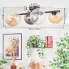 Chehalis ceiling light, globe light Amber, clear, Smoke-coloured, 4-light sources