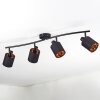 Fallhagen ceiling light, ceiling spotlight black, 4-light sources