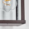 Tourega outdoor wall light, wall light brown, rust-coloured, 1-light source
