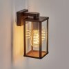 Tourega outdoor wall light, wall light brown, rust-coloured, 1-light source