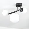 Chehalis ceiling light, globe light white, 3-light sources