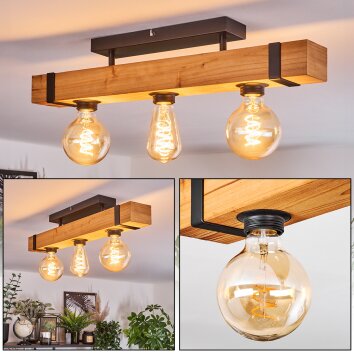 Sernadelo ceiling light Ecru, black, 3-light sources