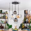 Koyoto hanging light, globe light, pendant light Amber, clear, Smoke-coloured, 4-light sources