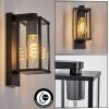 Tourega outdoor wall light, wall light black, 1-light source