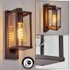 Tourega outdoor wall light, wall light rust-coloured, 1-light source