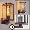 Tourega outdoor wall light, wall light rust-coloured, 1-light source