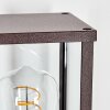 Tourega outdoor wall light, wall light rust-coloured, 1-light source