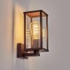 Tourega outdoor wall light, wall light rust-coloured, 1-light source
