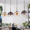 Koyoto hanging light, globe light, pendant light Amber, clear, Smoke-coloured, 4-light sources