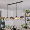 Koyoto hanging light, globe light, pendant light Amber, clear, Smoke-coloured, 4-light sources
