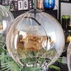 Koyoto hanging light, globe light, pendant light Amber, clear, Smoke-coloured, 4-light sources