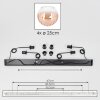 Koyoto hanging light, globe light, pendant light Amber, clear, 4-light sources