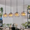 Koyoto hanging light, globe light, pendant light Amber, clear, 4-light sources