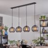 Koyoto hanging light, globe light, pendant light Smoke-coloured, 4-light sources