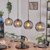 Koyoto hanging light, globe light, pendant light Smoke-coloured, 4-light sources