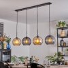 Koyoto hanging light, globe light, pendant light Amber, Smoke-coloured, 4-light sources